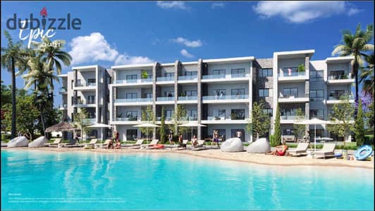 Premuim Fully Finished Chalet Overlooking the Lagoon for Sale with Installments Over 10 Years