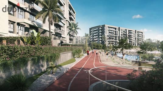 148m apartment in Scene 7 compound in the administrative capital. . 3 rooms with a 10% down payment and equal installments over 10 years, delivery in 2027.