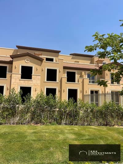 Classic Townhouse Villa Ready to move with pool view at the lowest price in market for sale in La Vista City New Capital