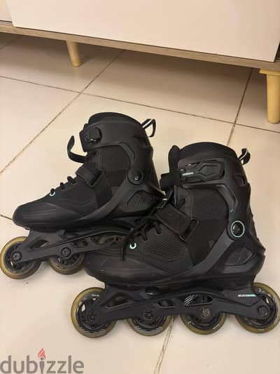 oxelo skates black size-40 unisex