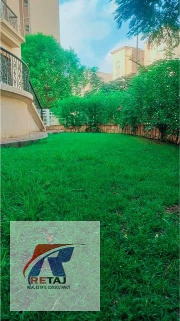 Ground Floor Apartment with Garden for Sale in North Rehab, New Cairo | 266m² Total | Prime Location Near Services