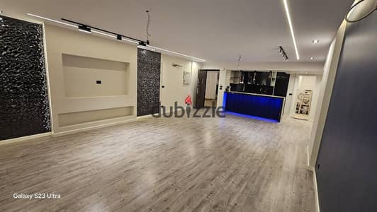For sale in Al-Rehab, an apartment of 155 m with a private garden of 60 m in stage nine, fully completed special finishing.