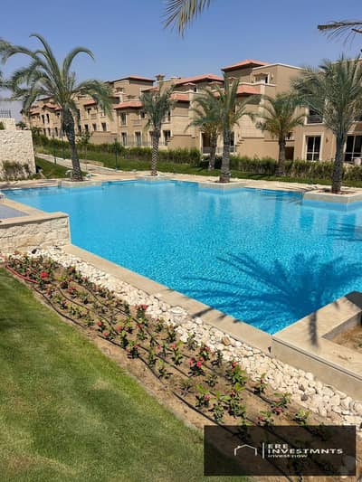 Lowest price Town House with a view, ready to move for sale in La Vista City Compound, New Capital
