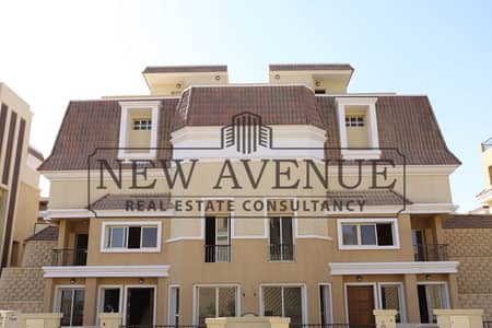 ready to move - Bahary - down payment with installments over 2 years  - S villa with private garden for sale in compound sarai - phase S2 - new cairo