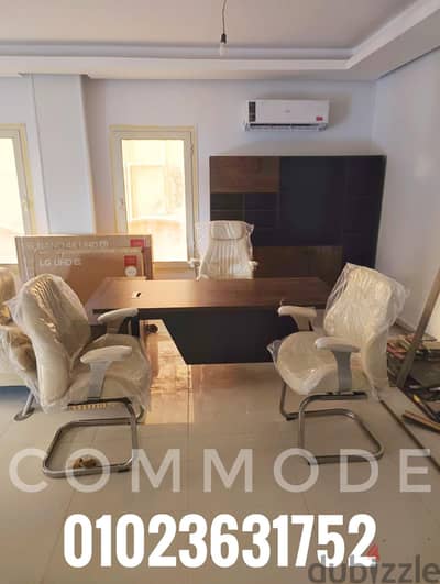 مكتب مدير مودرن خشبmdfاسباني مكاتب مديرين vip استقبال إدارية office