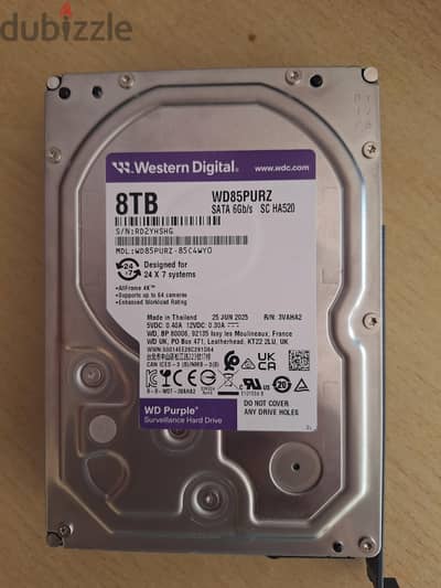 8tb HDD purple Western digital