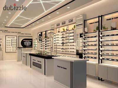 The return reaches 30% a shop opportunity for sale in installments in the administrative capital in front of Al-Fattah Al-Alim Mosque and the Capital Gate with a 5% down payment over 8 years