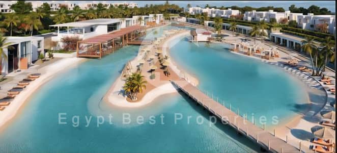 Own Your Exclusive Chalet 3 beds Lagoon & Sea View Fully Finished + A. C's @BEIT ALBAHR_NORTH COAST