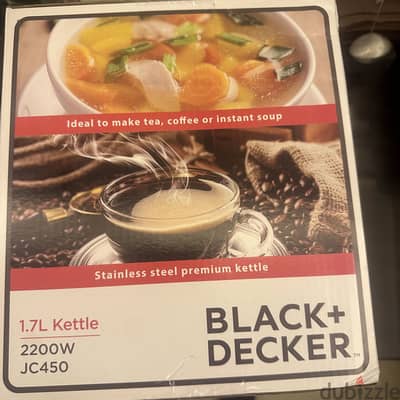 Electric kettle black & deckers 1.7 Metal