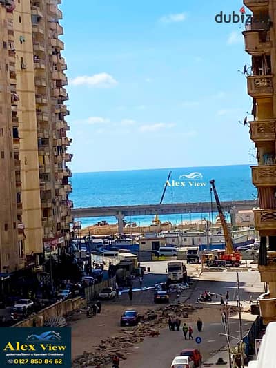 For sale, an ultra-luxury licensed apartment on Mohamed Nagib Street with a sea view, furnished with furniture and appliances.