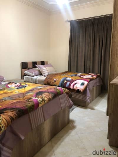 Apartment for rent furnished air-conditioned Compound Rawdat Zayed First floor
