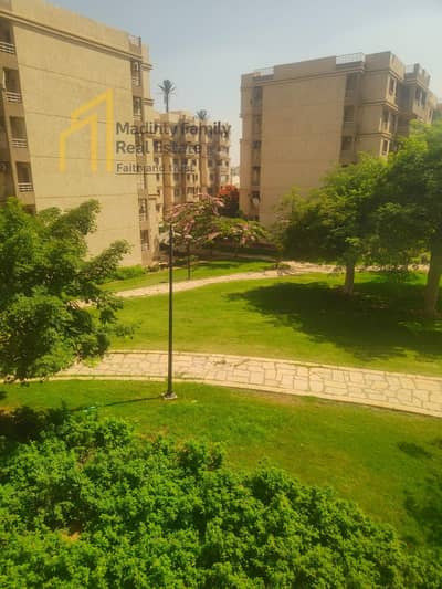 Apartment for rent with a wide garden view in Madinaty, area 131m b6 next to services