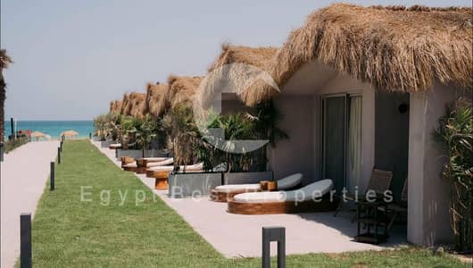 Fully Finished 3 Bedrooms Chalet Direct On Lagoon With Open Sea View | Over 8 Years Plan In The Heart Of Ras El-Hekma