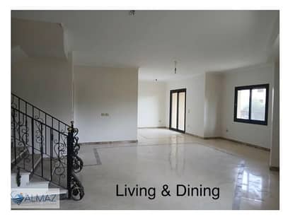 Unfurnished duplex apartment, 400 square meters, with a garden, kitchen, and air conditioning, for rent in Al Shweifat, Fifth Settlement