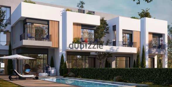 Townhouse villa for sale in Lugar Compound, New Sheikh Zayed