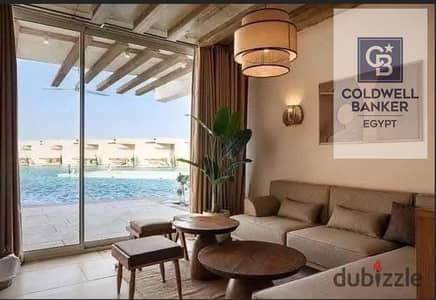 شاليه مميز للبيع 3 غرف بتشطيب كامل شامل المطبخ والتكييفات، جاهز للاستلام سنه، بإطلالة رائعة على اللاجون والبحر.