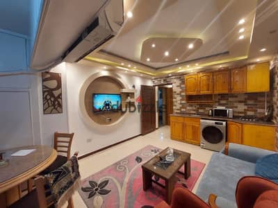Fully furnished, air-conditioned hotel-style studio with all modern appliances, in a prime location in Nasr City on Abbas El Akkad Street and near Cit