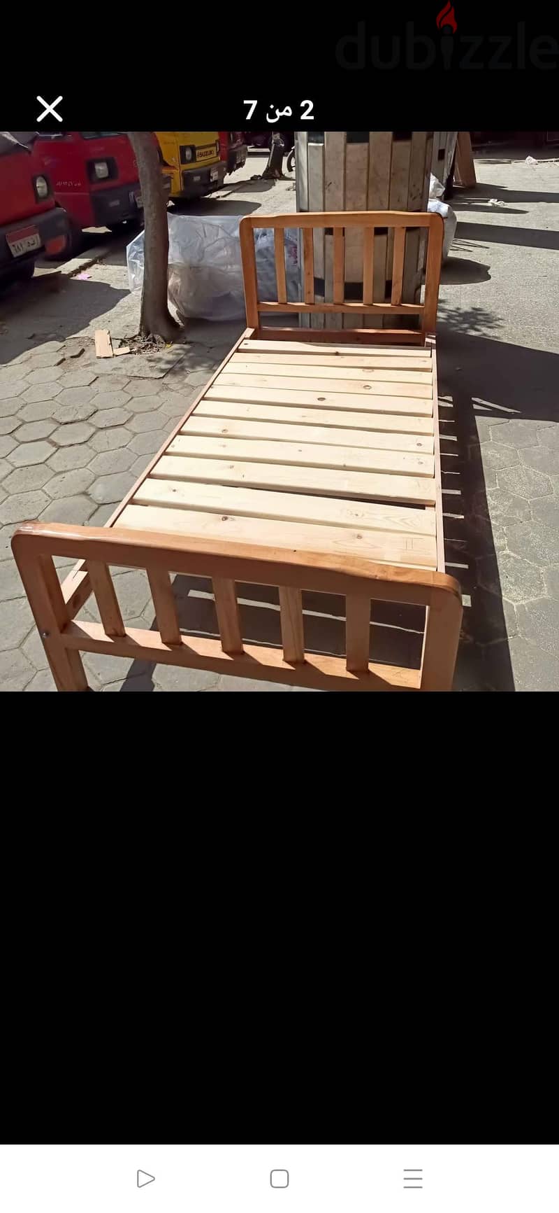سرير خشب زان احمر 1