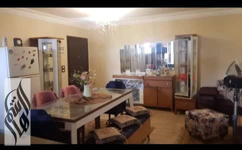 Furnished apartment for rent in Madinaty B7, 96 sqm, 2 bedrooms, 2 bathrooms, wide garden and main street view, ready to move in.
