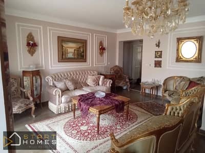 Furnished 175 sq m, 3-bedroom apartment for rent in Madinaty B2 with garden view, fully air-conditioned and with special finishes