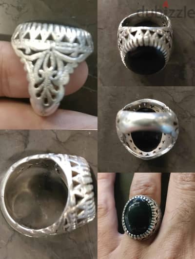 خاتم فضه 925 فارغه ايراني اصلي