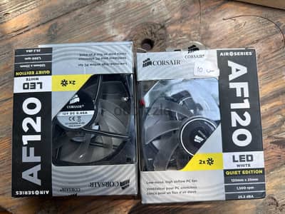 Corsair AF120 LED White Quiet Edition × 4