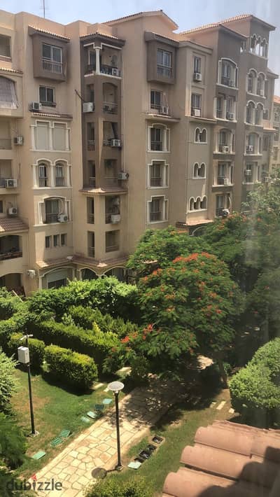 Apartment for sale garden and street view ready to move in some special finishing touches typical floor 178 meters in Madinaty B2