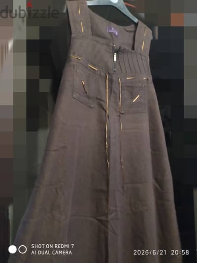 فستان جينز . . one size
