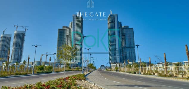 شقة غرفتين مميزة مفروه و متشطبه بالكامل للبيع - ابراج The Gate العلمين - الساحل الشمالي
