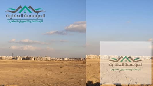 ارض للبيع فى بيت الوطن - غرب الجامعة بجوار واصلة دهشور ومدخل زايد4 - مرحلة تاسعة - القطعة واجهة بحرى مميزة على شارع واسع و3 نمرة من الرئيسي