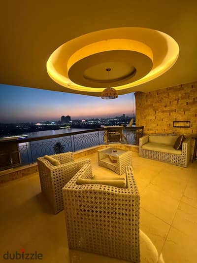 Furnished apartment for rent on the Nile Corniche, Maadi