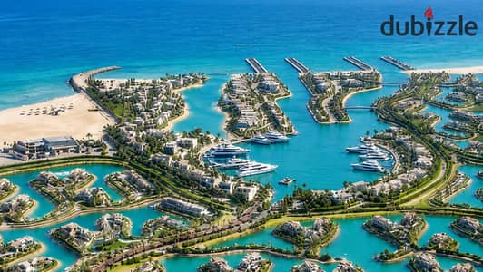 شالية 122م حجز افتتاح للبيع بالتقسيط في قلب مارينا southMED آفضل اطلالة ممكنة موقع لن يتكرر تقسيط ١٢ سنة تشطيب كامل
