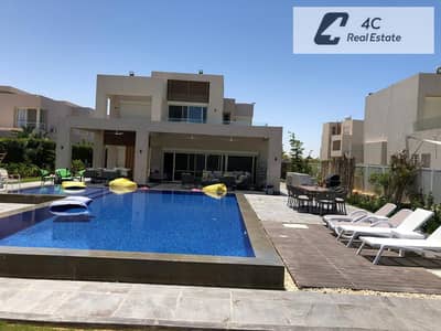Under market price standalone villa for sale 350 m fully finished ready to move bahry prime location Swimming Pool and Garden View in Haceinda bay , N