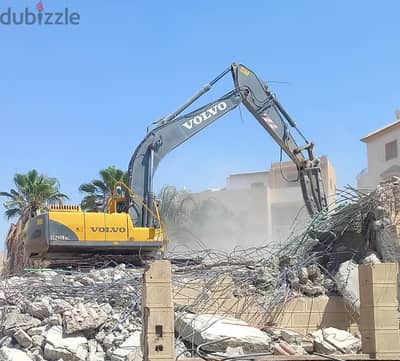 مقاول هدم وتكسير واعمال الازاله  وشراء الحديد الخرده