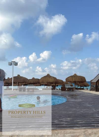A fully finished 2-bedroom chalet at Marseilia Beach for half its original price, available for a limited time only. Ready for viewing.