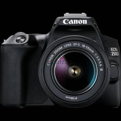 للبيع: Canon 250D بحالة الزيرو 