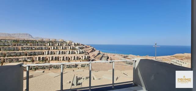 Amazing chalet 110 sqm fully finished in very prime location panoramic view for the sea and lagoon in il mont galala Ain sukhna