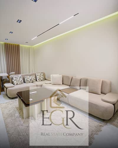 Furnished apartment for rent, first residence in the finest locations of Al-Rehab, next to Avenue Mall and Amr Ibn Al-Khattab Mosque