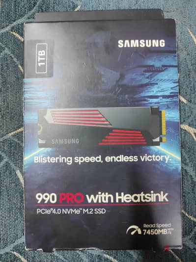 Hard Samsung 990 Pro Heatsink 1TB PCIe 4.0 (up to 7,450MB/s) NVMe M. 2