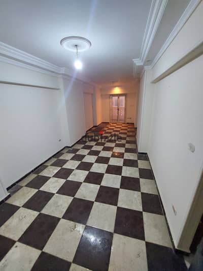 Apartment for Sale 3 Rooms and Reception Two Pieces 2 and Bathroom and Kitchen Second Floor Two Elevators Complete Meters Electricity and Water and Gas at the Door of the Apartment on a Street Parallel to the Sea and a Side of Mohamed Naguib Square