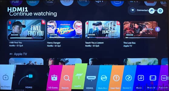 شاشة LG سمارت 55 بوصة بنظام Google TV - حالة كالجديد تماماً لقطة!
