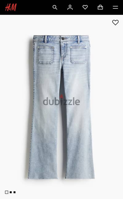 H&M Light Blue Flared Jeans - Original