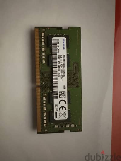 رام لابتوب سامسونج 4 جيجا DDR4 2666MHz أصلية