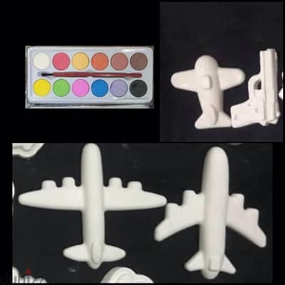 طيارات ومسدسات جبس لتلوين