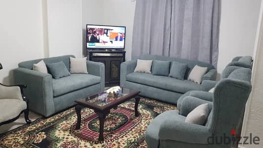 شقة مفروشة للايجار فى مساكن شيراتون المطار عمارات صقر قريش 120 م غرفتين