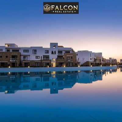 with 28% Discount Own a HighEnd Fully Finished 2BR Chalet With kitchen & Ac's 1st Row On Lagoon Ready To Move & Delivery in 2028 in Gouna