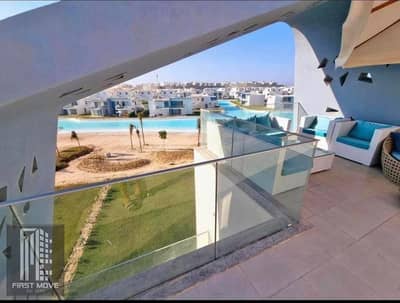 Pay 5% down and own a stunning chalet with a super lux finish and a prime view in Fouka Bay, North Coast, Ras El Hekma area.