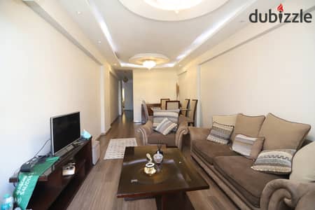 Furnished apartment for annual rent 130m / Cleopatra near the sea fully air-conditioned modern buildings