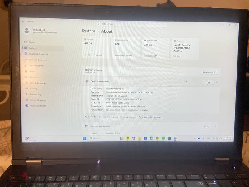 Lenovo p52 Thinkpad 2
