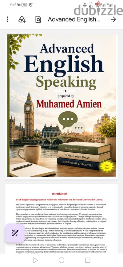 Advanced English speaking course